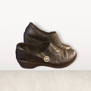 Clarks CHANNING DANNI Loafers Women's Size 9 M Black Leather Business Slip-On